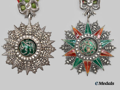 tunisia,_kingdom._two_orders_of_glory,_officer_and_knight___m_n_c2390