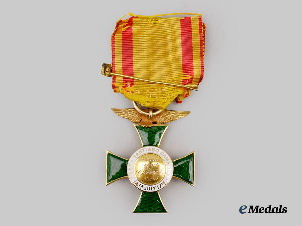 united_states._a_society_of_the_army_of_santiago_membership_cross_in_gold___m_n_c2391