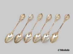 United Kingdom. A Set of Six King George VI and Queen Elizabeth Coronation Spoons 1937