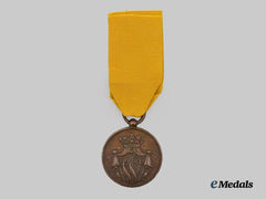 A Pre-1928 Dutch Army Long Service Medal; Bronze Grade