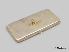 Canada, CEF. A Canadian Field Artillery Officer's Cigarette Case, Named to Major Norman Holliday Macaulay D.S.O.
