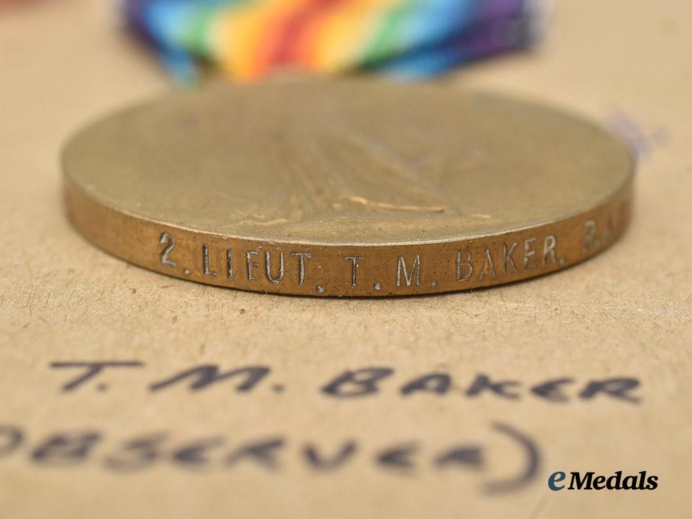 united_kingdom._a_first_war_victory_medal_to2nd_lieutenant_t._baker,_r_a_f,_k_i_a_in1918___m_n_c2427