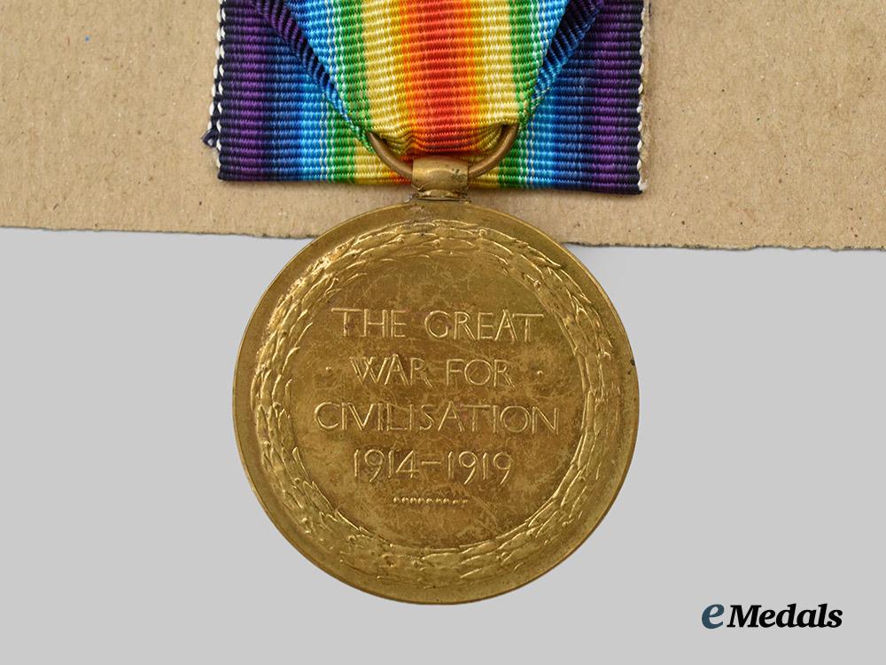 united_kingdom._a_first_war_victory_medal_to_lieutenant_stennett,_r_a_f,_k_i_a_in1918___m_n_c2434