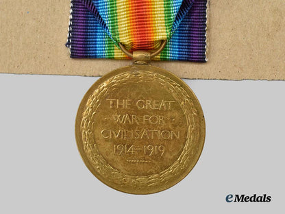 united_kingdom._a_first_war_victory_medal_to_lieutenant_stennett,_r_a_f,_k_i_a_in1918___m_n_c2434