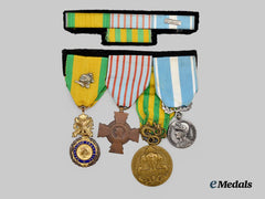 France, Republic. A Medal Bar with Four Decorations