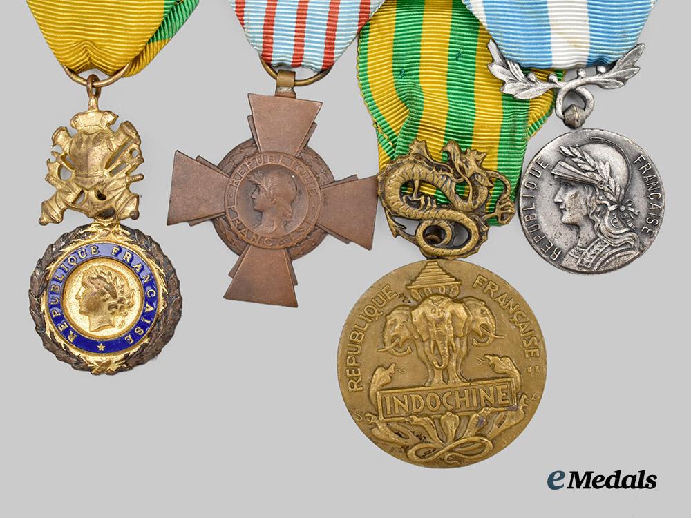 france,_republic._a_medal_bar_with_four_decorations___m_n_c2476