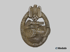 Germany, Third Reich. A Wehrmacht Panzer Assault Badge, Silver Grade, by Rudolf Souval - Thin Maker Mark Version