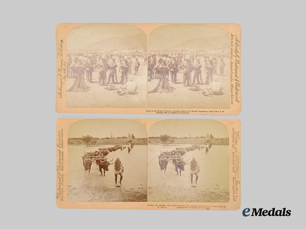 canada,_united_kingdom._a_boer_war_cap_badge_and_five_stereoscope_cards___m_n_c2510