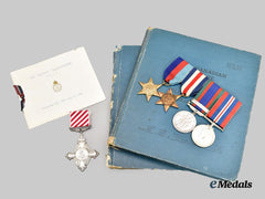 Canada, Commonwealth. An Air Force Cross & Logbook Group To Squadron Leader Charles G. Harville, Royal Canadian Air Force