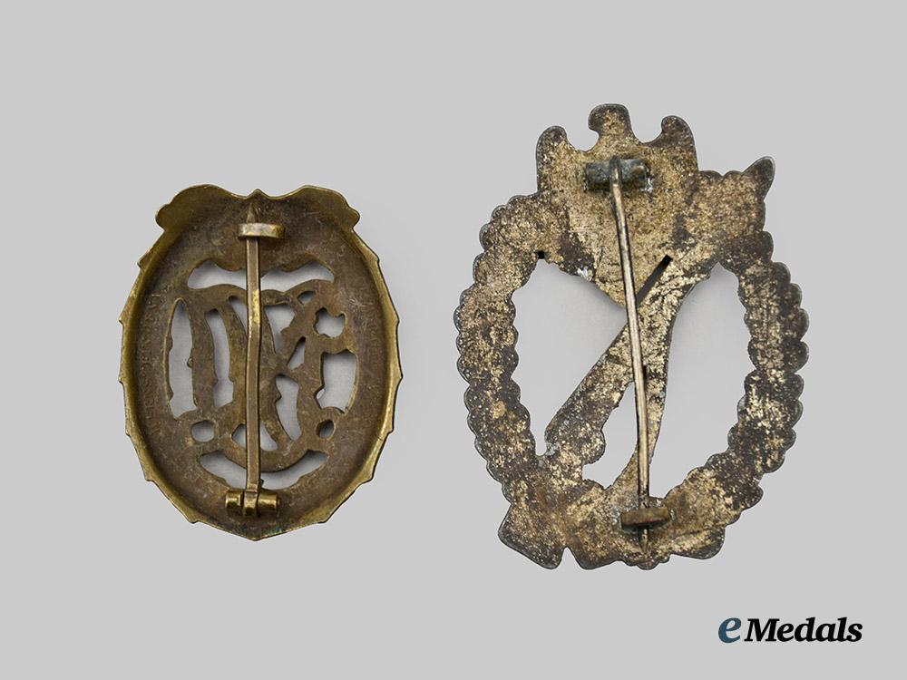 germany,_third_reich._a_pair_of_badges_for_combat_and_sports_merit___m_n_c2538