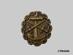 Germany, Imperial. A Black Grade Naval Wound Badge
