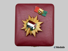Hungary, People’s Republic. An Order of the Flag of the People’s Republic of Hungary, II Class Star with Case