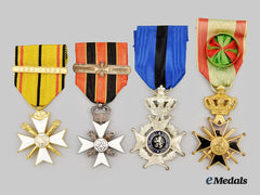 Belgium, Kingdom. A Lot of Four Decorations