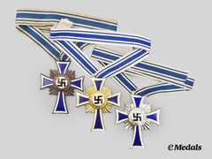 Germany, Third Reich. A Lot of Honour Crosses of the German Mother, All Grades