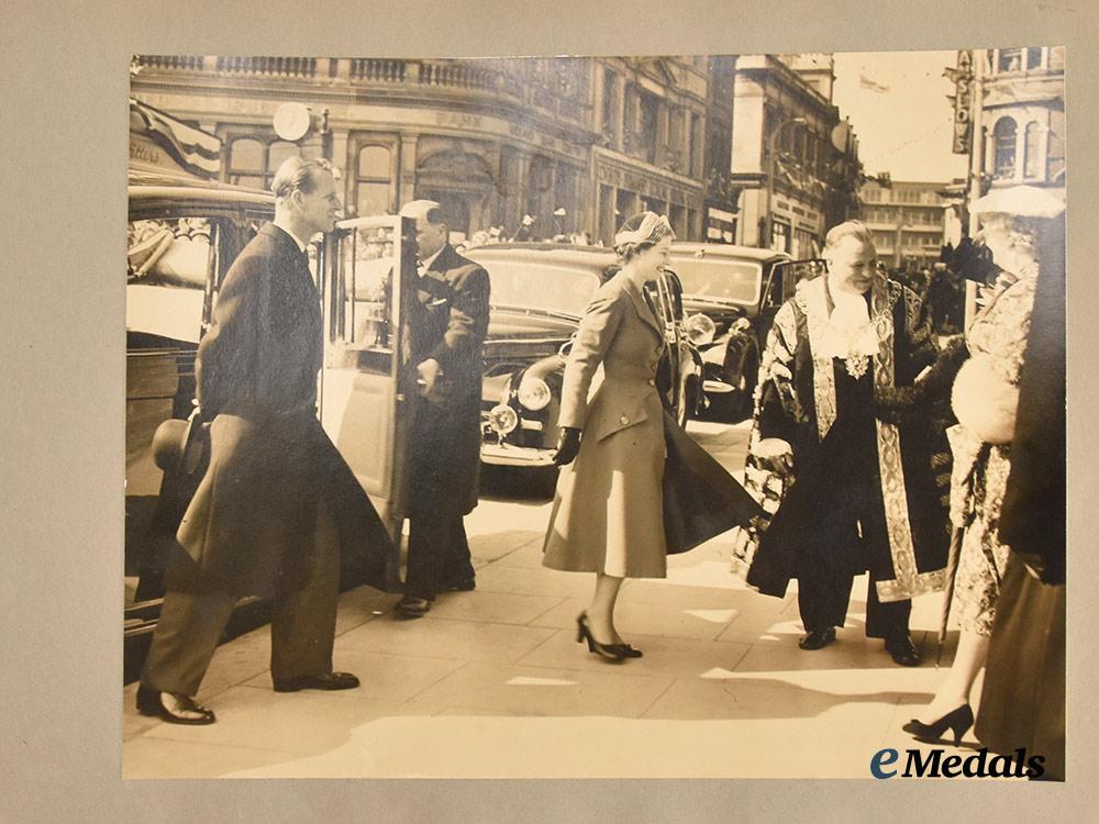 united_kingdom._a_royal_photo_album_of_queen_elizabeth’s_visit_to_coventry,_formerly_belonging_to_the_queen’s_head_chauffeur_mr._w._chivers,_c.1956___m_n_c2629