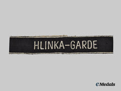 Slovakia, First Republic. A Rare Hlinka Guard Assault Troops Cuff Title