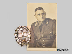 Germany, Third Reich. A Schlageter Shield, Second Pattern with Notable Recipient Photo, by Paul Küst