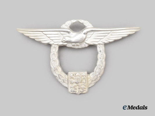 czechoslovakia,_i_republic._a_civil_pilot_badge_in_silver,_by_karnet&_kysely___m_n_c2706