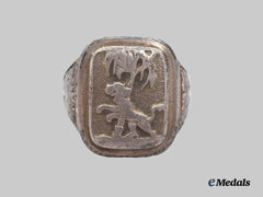 Germany, Wehrmacht. An Afrikakorps Commemorative Ring in Silver