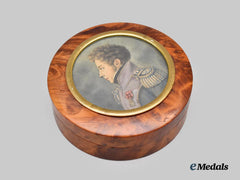 France, Kingdom. A Small Keepsake Box with Portrait of Napoleon