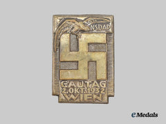 Germany, NSDAP. A 1932 Gautag Vienna Commemorative Badge
