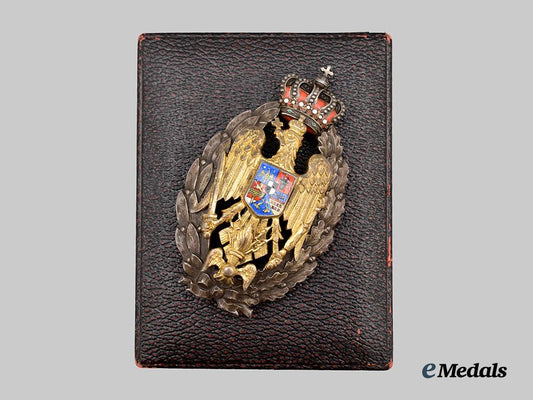 romania,_kingdom._a_military_academy_badge_for_officers,_c.1935___m_n_c2776