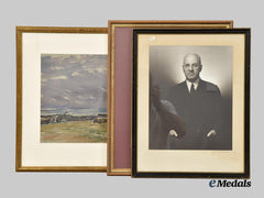 Canada, Commonwealth. A Lot of Three Prints & Watercolours