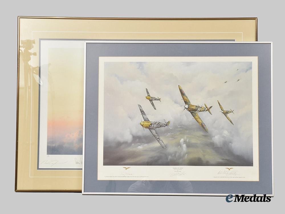 united_kingdom._a_pair_of_signed_air_combat_prints___m_n_c2802