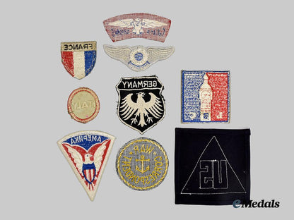 united_states._a_lot_of_ten_second_war_embroidered_patches___m_n_c2806