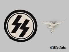 Germany, Third Reich. A Pair of Uniform Insignia
