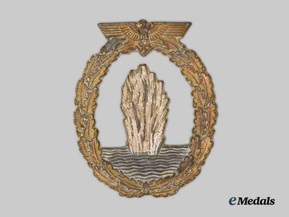 germany,_kreigsmarine._a_minesweeper_war_badge,_with_award_document_and_rank_chevron,_to_matrosengefreiter_ernst_hollatz___m_n_c2905