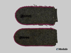 Germany, Heer. A Set of Smoke/Chemical Troops Enlisted Personnel Shoulder Straps, Late-War Issue