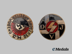 Germany, HJ. A Pair of Youth Badges