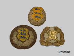 Estonia, Republic. Three Wartime Cap Insignia