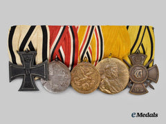 Germany, Imperial. A Rare Boxer Rebellion and First World War Non-Combatant Medal Bar, by Godet