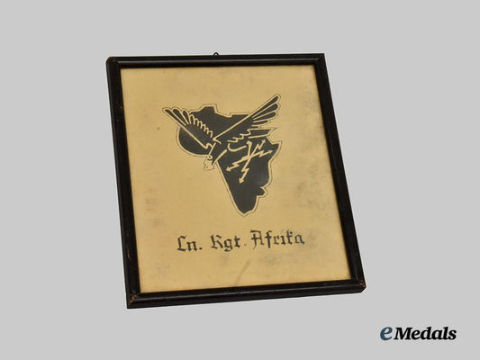 germany,_luftwaffe._a_framed_luftnachrichten-_regiment_afrika_unit_crest___m_n_c3156