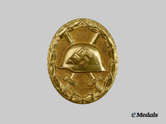 Germany, Wehrmacht. A Gold Grade Wound Badge, with Case, by the Vienna Mint