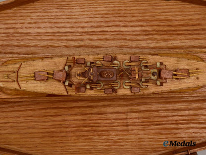 germany,_kriegsmarine._a_superb_trench_art_battleship_bismarck_model___m_n_c3193