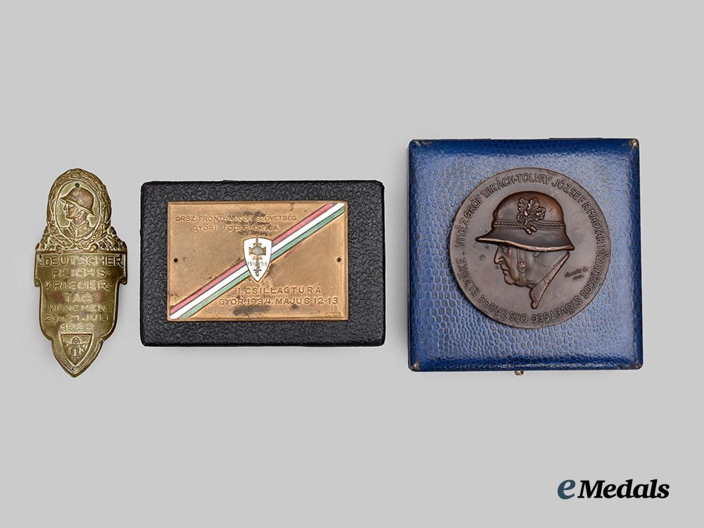 hungary,_kingdom;_germany,_weimar_republic._a_mixed_lot_of_great_war_commemorative_plaques_and_medals___m_n_c3267