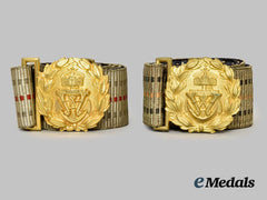 Germany, Imperial. A Pair of Navy Officer Belts and Brocades
