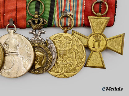 serbia,_kingdom._an_order_of_the_white_eagle,_v_class,_civil_division_five-_piece_medal_bar___m_n_c3318