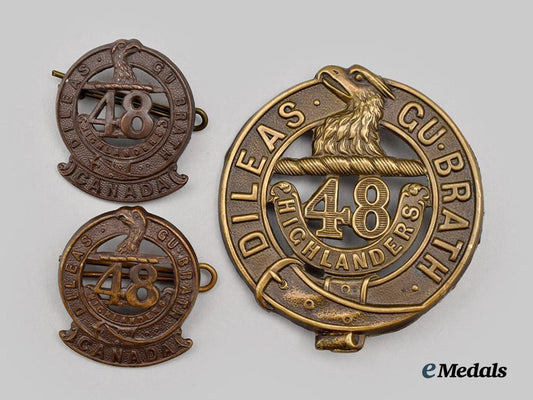 canada,_c_e_f._a_set_of_three48th_highlanders_of_canada_insignia___m_n_c3372