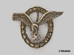 Germany, Luftwaffe. A Pilot’s Badge, J1 Version, by C.E. Juncker