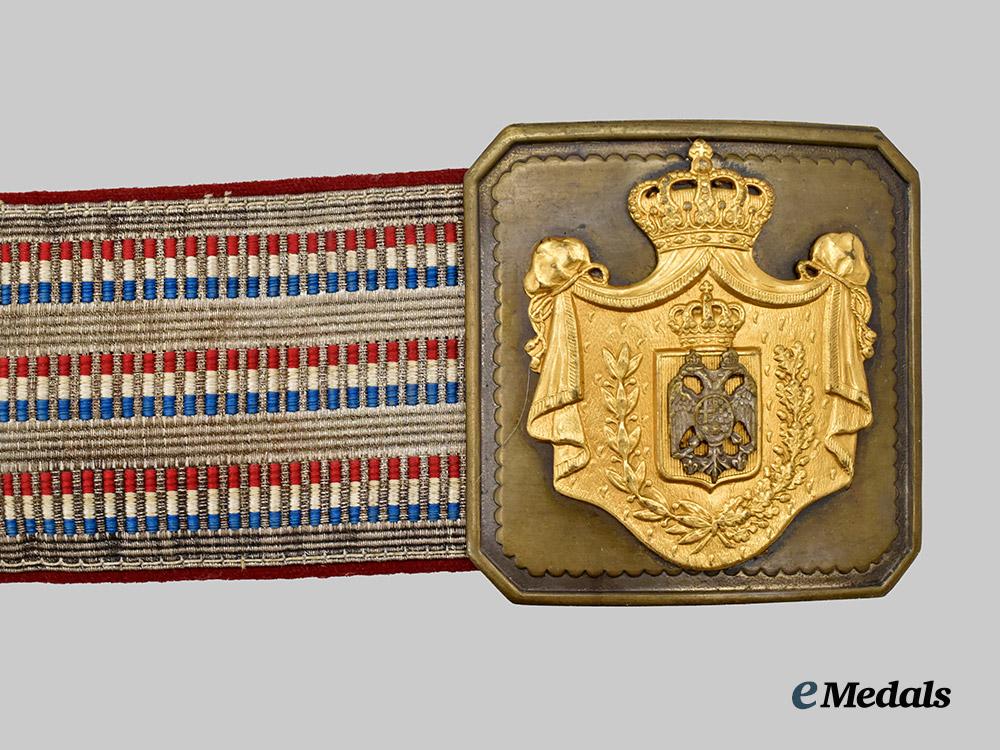 serbia,_kingdom._an_officer’s_dress_belt_with_buckle,_c.1905___m_n_c3378