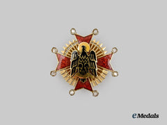 Spain, Fascist State. An Order of Cisneros, Miniature Breast Star in Gold and Diamonds