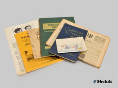 Germany, Third Reich; Canada, Dominion. A Mixed Lot of POW Books and Paper Items, Axis and Allied Origin
