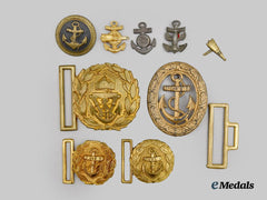 Germany, Imperial; Germany, Kriegsmarine. A Mixed Lot of Belt Buckles and Insignia