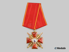 Russia, Imperial. An Order of St. Anne in Gold, III Class with Swords, c.1910