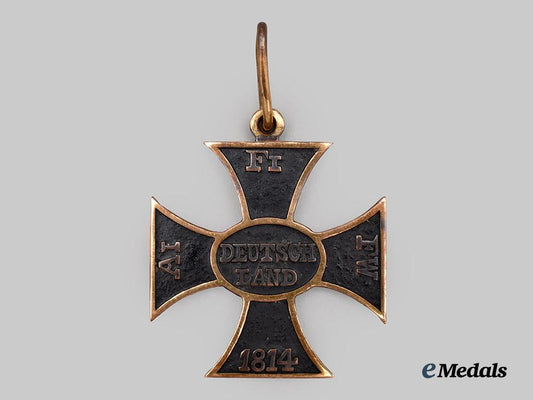 frankfurt,_free_city._a_rare1814_cross_of_honour_for_officers_of_the_line,_type_i_i___m_n_c3605