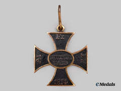 Frankfurt, Free City. A Rare 1814 Cross of Honour for Officers of the Line, Type II